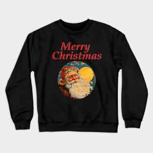 Christmas - Vintage Santa, Merry Christmas Family Matching T-shirt, Pjama Crewneck Sweatshirt